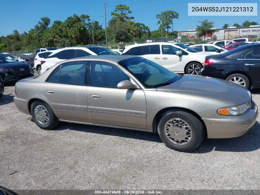 2002 Buick Century Custom VIN: 2G4WS52J121221312 Lot: 40474649