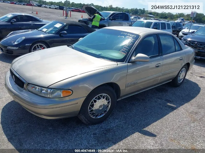 2002 Buick Century Custom VIN: 2G4WS52J121221312 Lot: 40474649