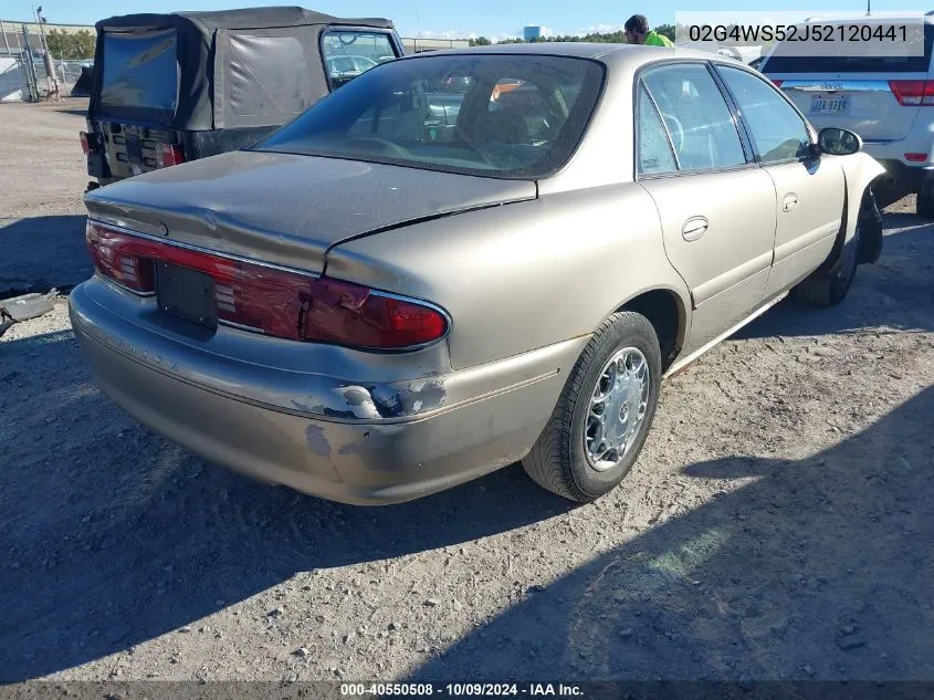 02G4WS52J52120441 2002 Buick Century Custom