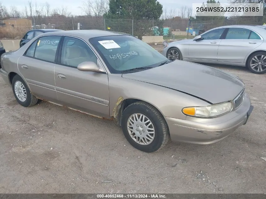 2002 Buick Century Custom VIN: 2G4WS52J221213185 Lot: 40852468