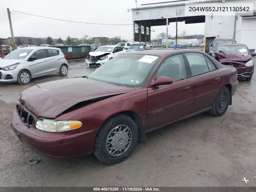 2002 Buick Century Custom VIN: 2G4WS52J121130542 Lot: 40875280