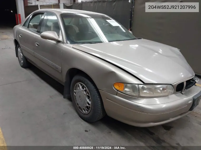 2002 Buick Century Custom VIN: 2G4WS52J921207996 Lot: 40888928