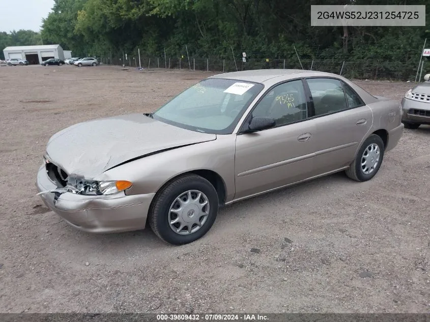 2003 Buick Century Custom VIN: 2G4WS52J231254725 Lot: 39809432