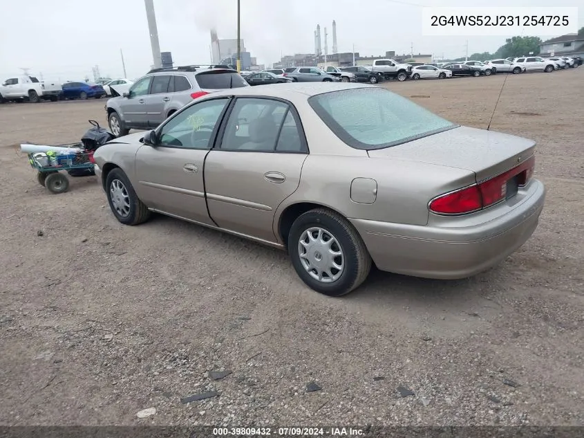 2003 Buick Century Custom VIN: 2G4WS52J231254725 Lot: 39809432