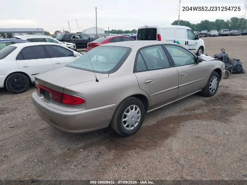 2003 Buick Century Custom VIN: 2G4WS52J231254725 Lot: 39809432