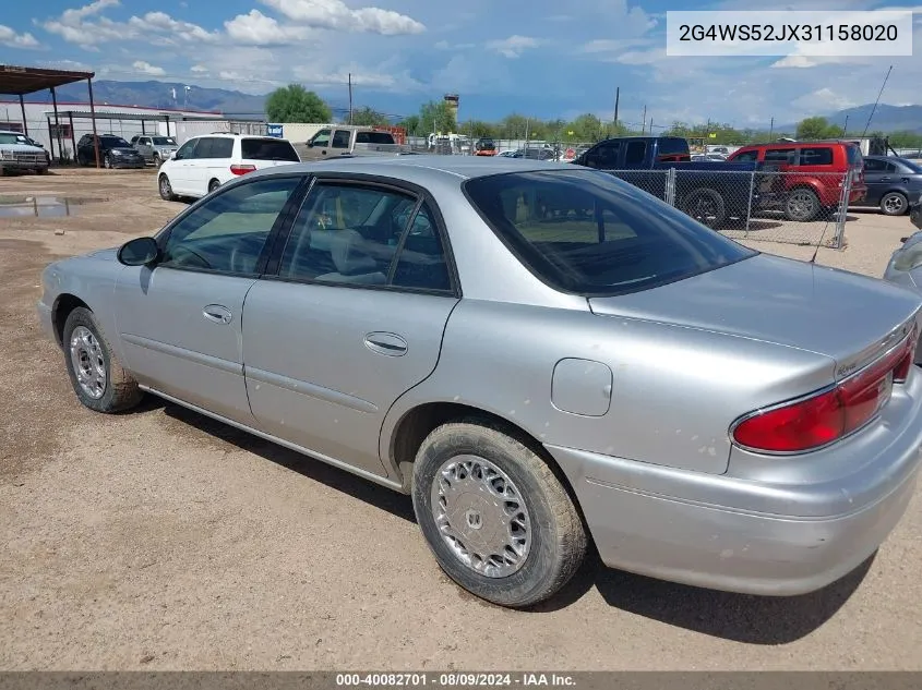 2003 Buick Century Custom VIN: 2G4WS52JX31158020 Lot: 40082701