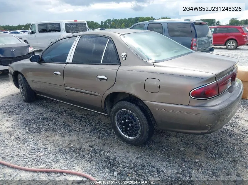 2G4WS52J231248326 2003 Buick Century Custom