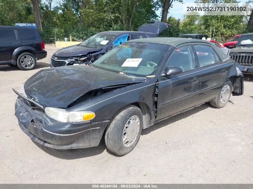 2003 Buick Century Custom VIN: 2G4WS52J731190102 Lot: 40244158