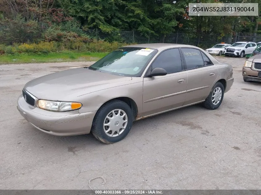 2G4WS52J831190044 2003 Buick Century Custom