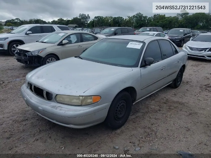 2G4WS52J731221543 2003 Buick Century Custom