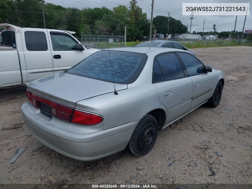 2G4WS52J731221543 2003 Buick Century Custom