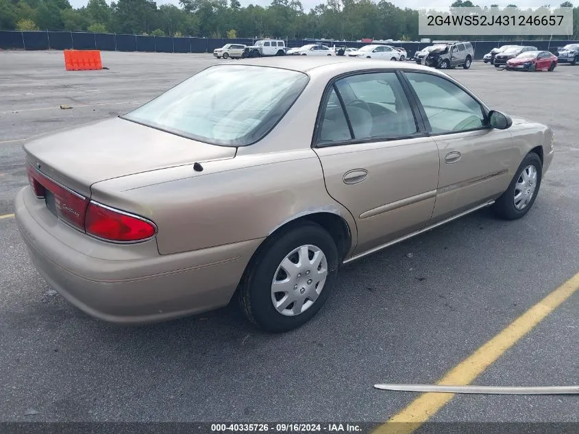 2003 Buick Century Custom VIN: 2G4WS52J431246657 Lot: 40335726