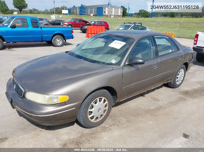 2003 Buick Century Custom VIN: 2G4WS52J631195128 Lot: 40433206