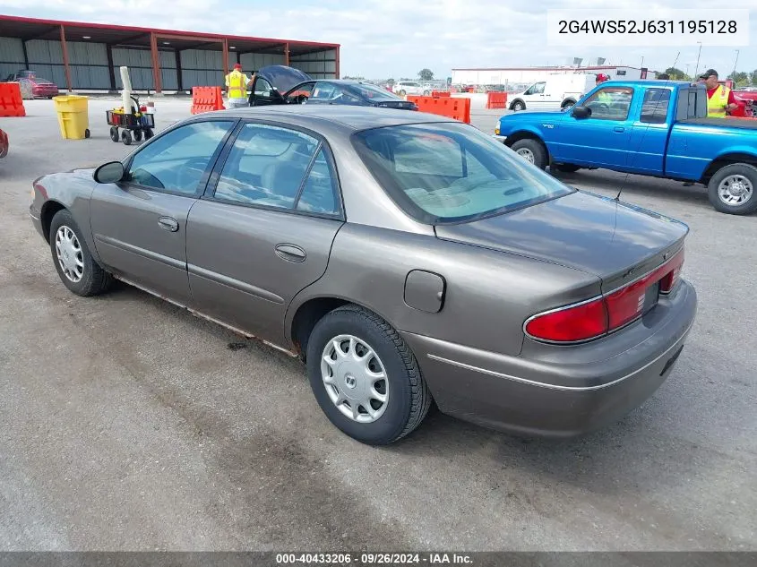 2003 Buick Century Custom VIN: 2G4WS52J631195128 Lot: 40433206