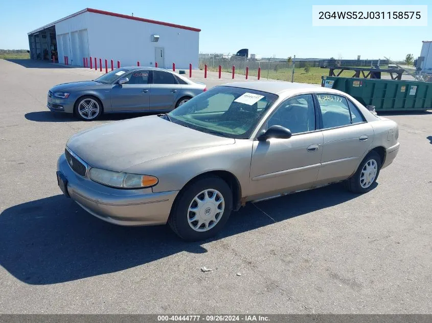 2003 Buick Century Custom VIN: 2G4WS52J031158575 Lot: 40444777