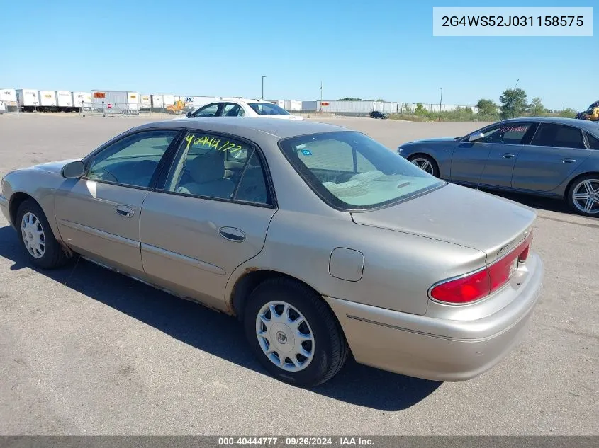 2003 Buick Century Custom VIN: 2G4WS52J031158575 Lot: 40444777