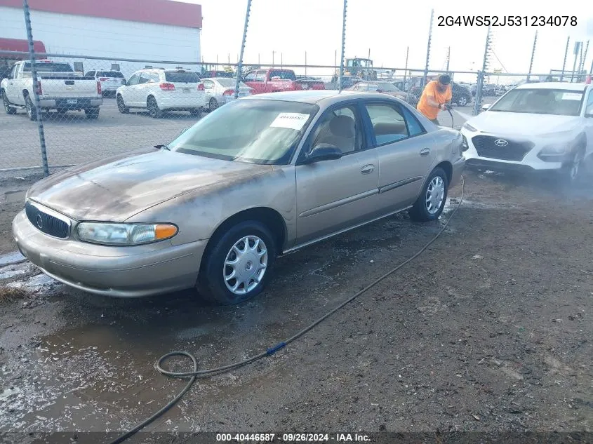 2G4WS52J531234078 2003 Buick Century Custom