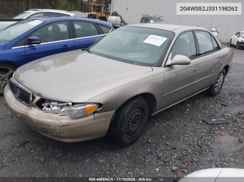 2003 Buick Century Custom VIN: 2G4WS52J331198262 Lot: 40859476