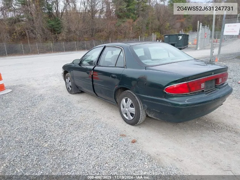 2003 Buick Century Custom VIN: 2G4WS52J631247731 Lot: 40875829