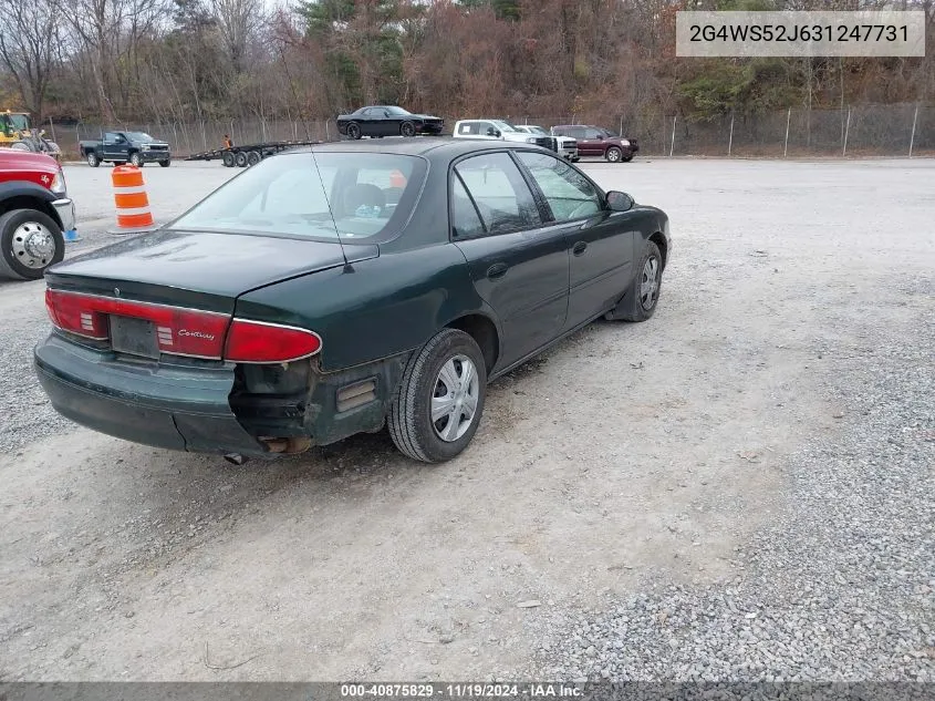 2003 Buick Century Custom VIN: 2G4WS52J631247731 Lot: 40875829