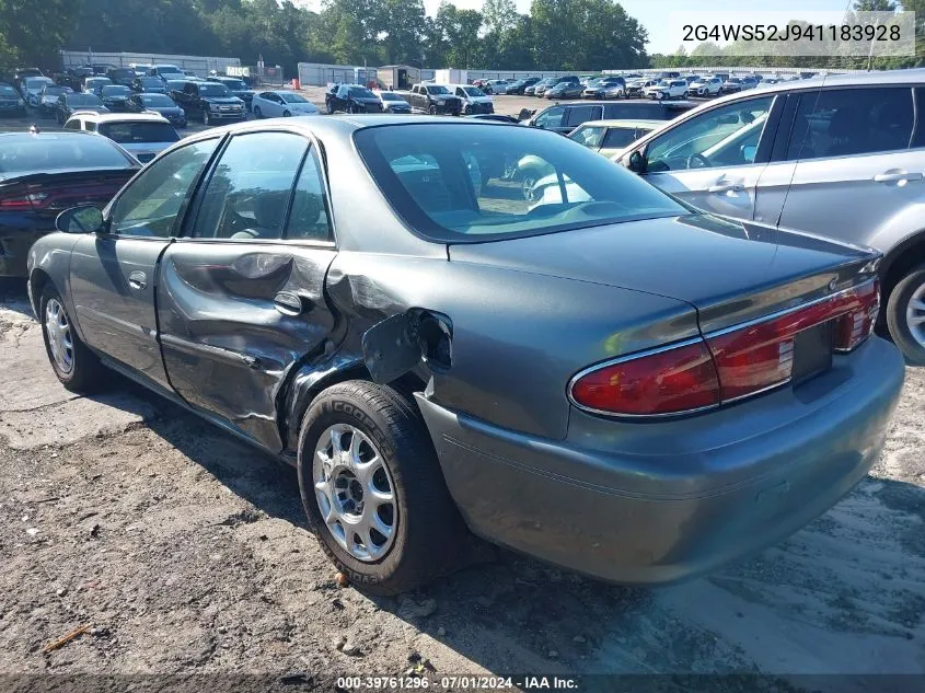 2004 Buick Century VIN: 2G4WS52J941183928 Lot: 39761296