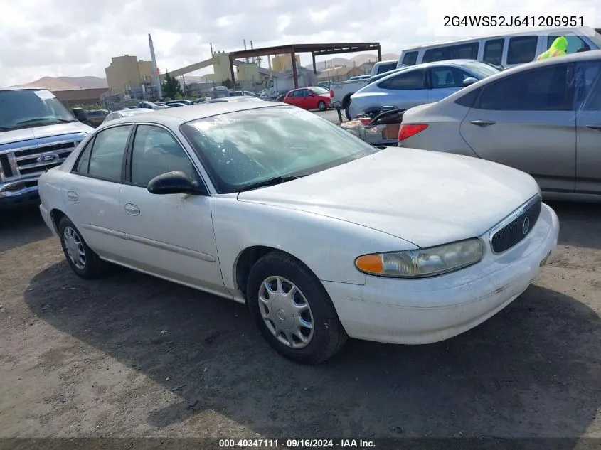 2004 Buick Century VIN: 2G4WS52J641205951 Lot: 40347111