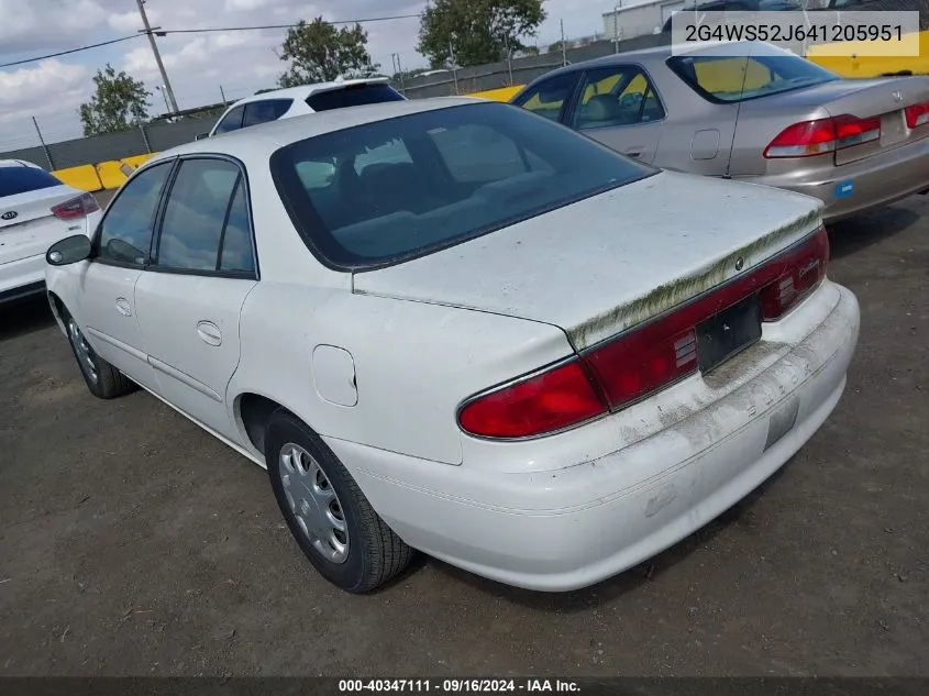 2004 Buick Century VIN: 2G4WS52J641205951 Lot: 40347111