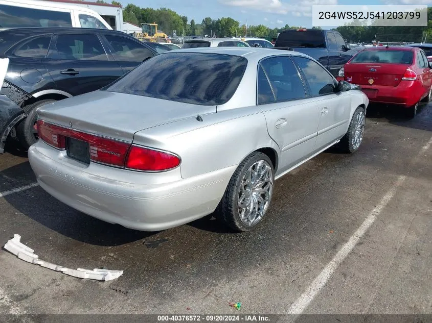 2004 Buick Century VIN: 2G4WS52J541203799 Lot: 40376572