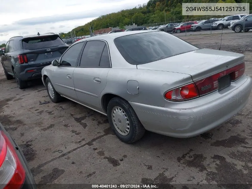 2G4WS55J541251735 2004 Buick Century