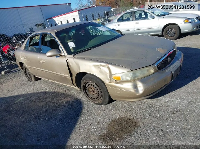 2004 Buick Century VIN: 2G4WS52J541231599 Lot: 40694823