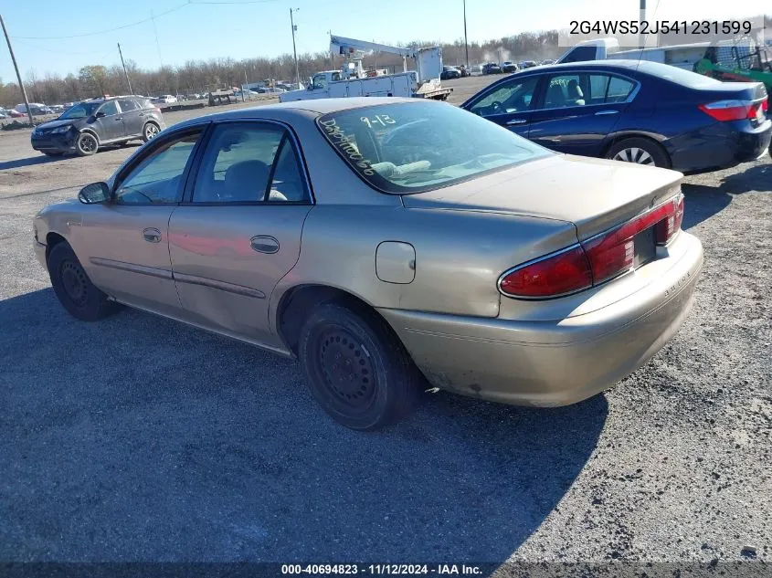 2004 Buick Century VIN: 2G4WS52J541231599 Lot: 40694823