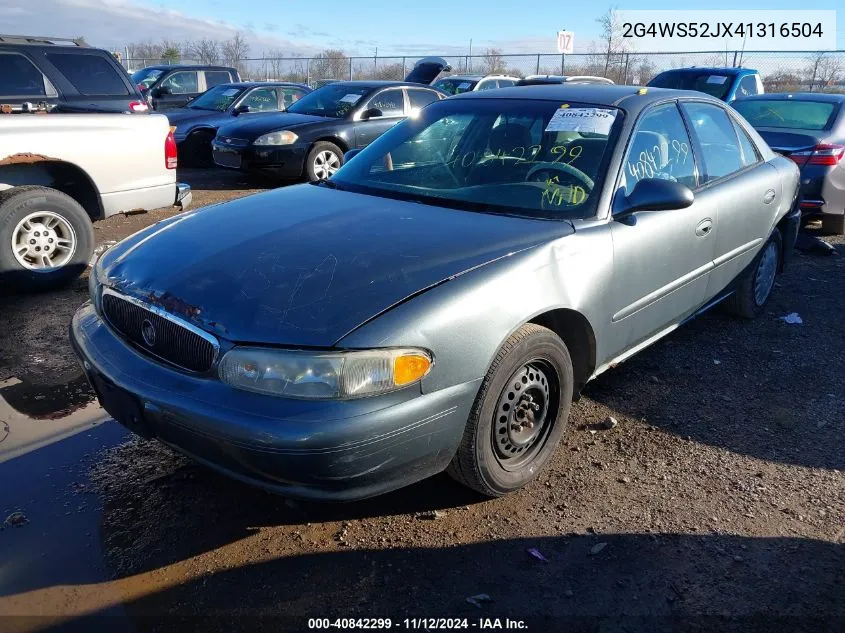 2G4WS52JX41316504 2004 Buick Century