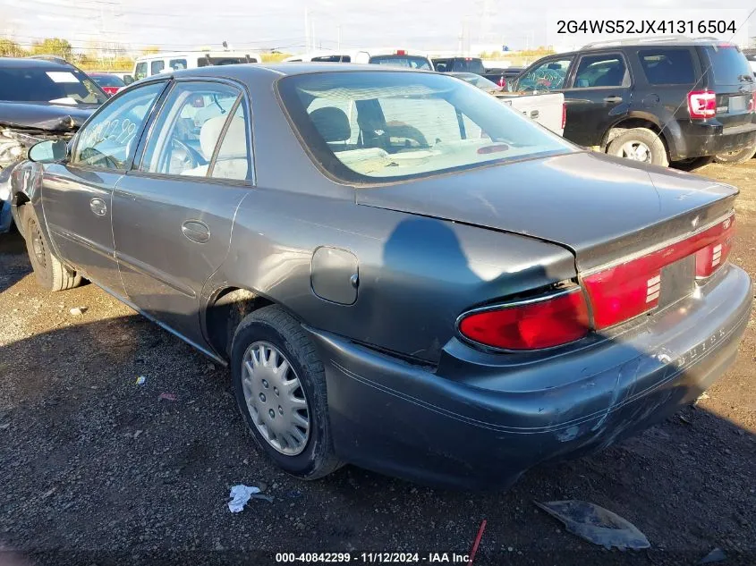 2G4WS52JX41316504 2004 Buick Century