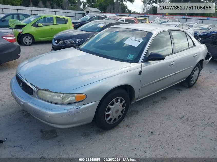 2005 Buick Century VIN: 2G4WS52J751105455 Lot: 39258858