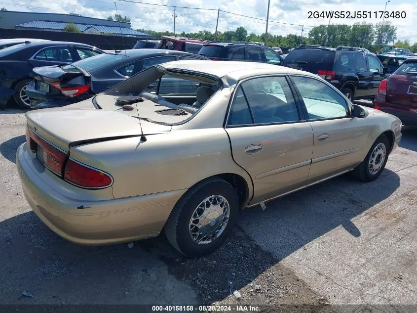 2005 Buick Century VIN: 2G4WS52J551173480 Lot: 40158158