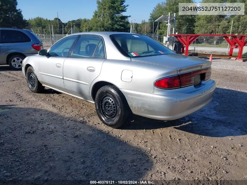 2005 Buick Century VIN: 2G4WS52J751127200 Lot: 40375121