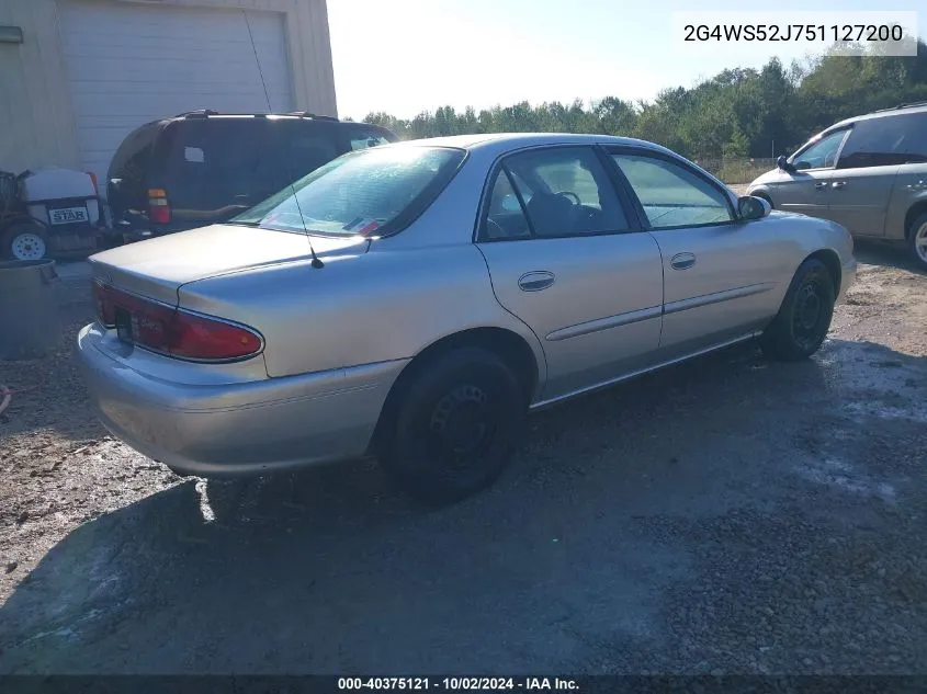 2005 Buick Century VIN: 2G4WS52J751127200 Lot: 40375121