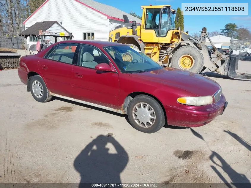 2005 Buick Century VIN: 2G4WS52J551118608 Lot: 40911787