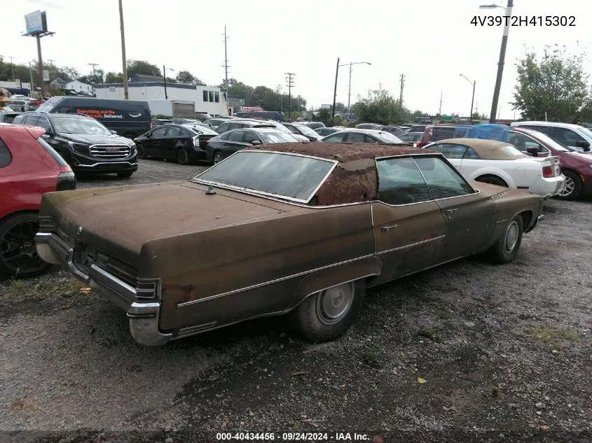 4V39T2H415302 1972 Buick Electra