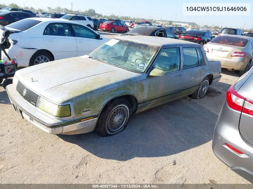 1988 Buick Electra Park Avenue VIN: 1G4CW51C9J1646906 Lot: 40827344