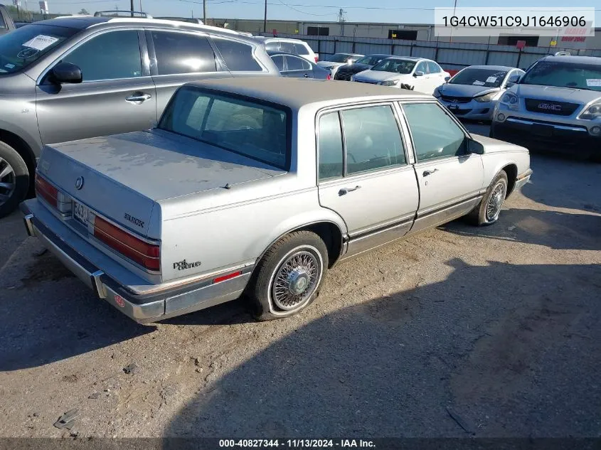 1988 Buick Electra Park Avenue VIN: 1G4CW51C9J1646906 Lot: 40827344