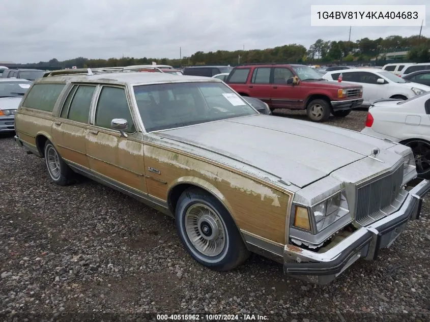 1989 Buick Electra Estate VIN: 1G4BV81Y4KA404683 Lot: 40515962