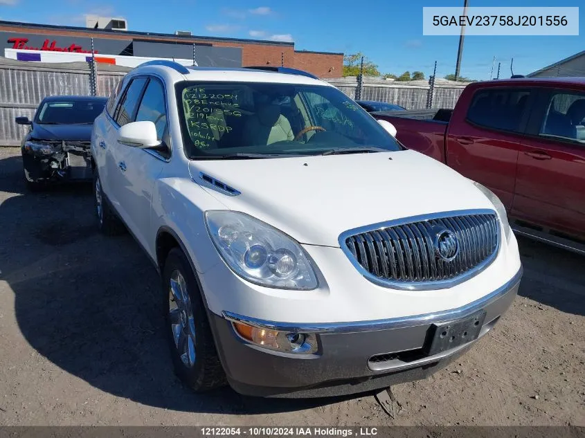 2008 Buick Enclave VIN: 5GAEV23758J201556 Lot: 12122054