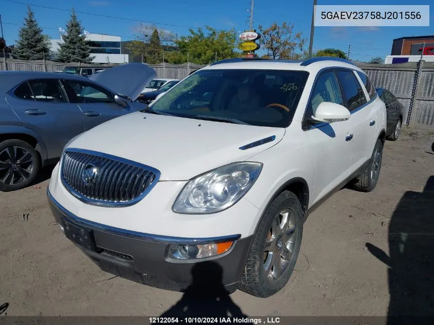 2008 Buick Enclave VIN: 5GAEV23758J201556 Lot: 12122054