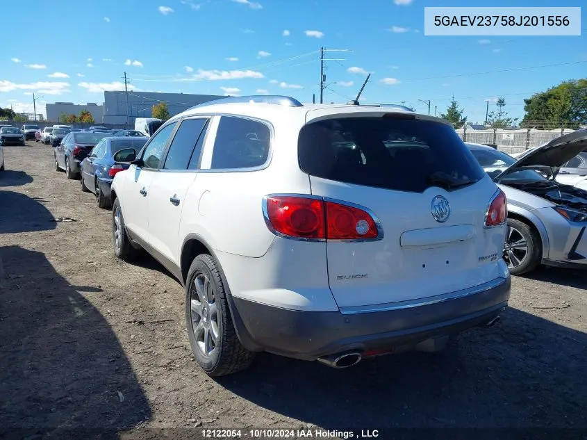 2008 Buick Enclave VIN: 5GAEV23758J201556 Lot: 12122054