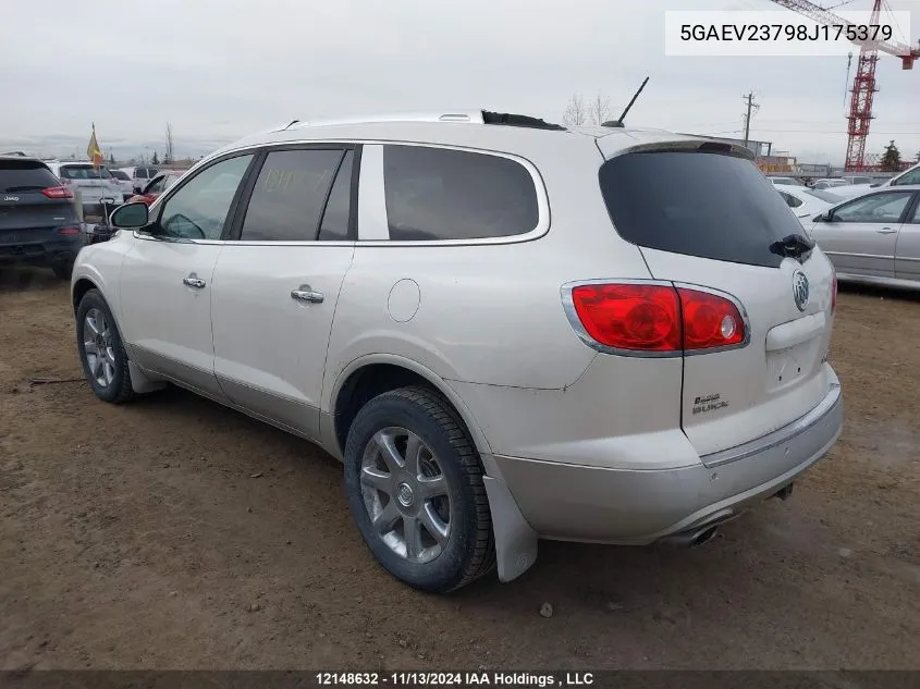 2008 Buick Enclave VIN: 5GAEV23798J175379 Lot: 12148632