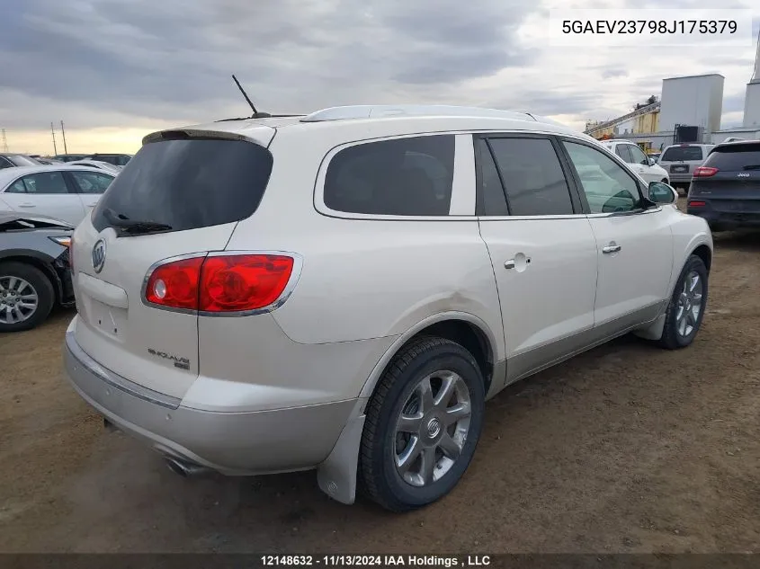 2008 Buick Enclave VIN: 5GAEV23798J175379 Lot: 12148632