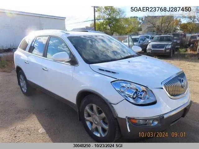 2008 Buick Enclave Cxl VIN: 5GAER23768J287450 Lot: 30048250