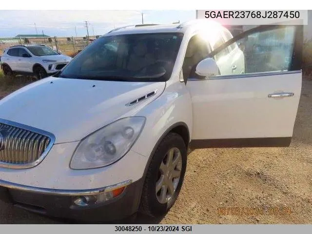 2008 Buick Enclave Cxl VIN: 5GAER23768J287450 Lot: 30048250