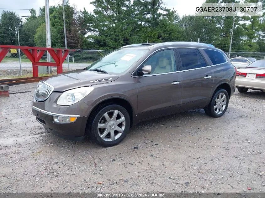 2008 Buick Enclave Cxl VIN: 5GAER23708J130707 Lot: 39931919